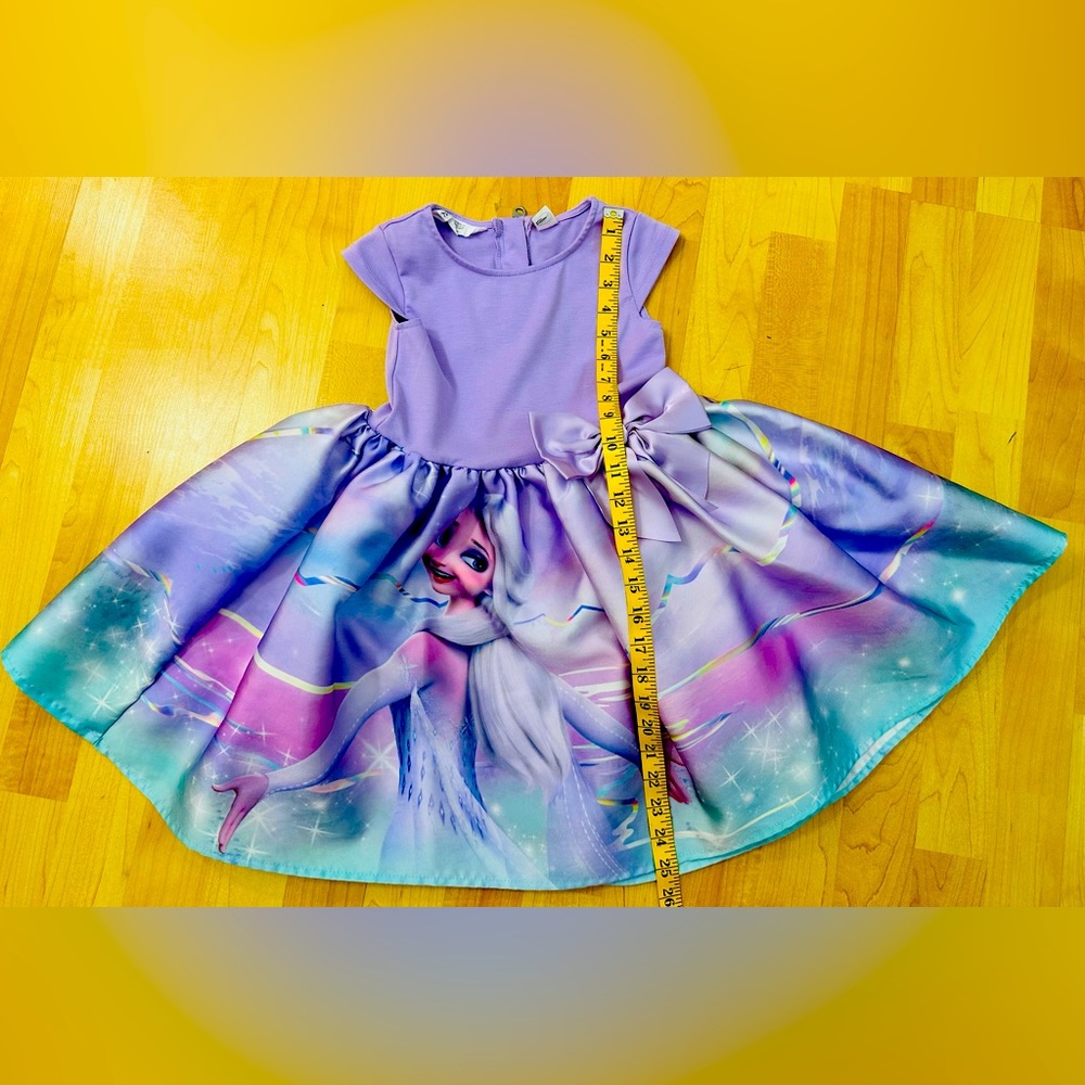 H&M Elsa Frozen Lavender/Purple Disney Princess Dress. EUC. Size 5/6